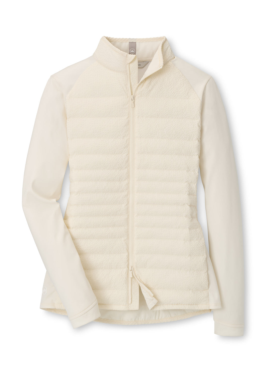 LADIES MERGE SEERSUCKER HYBRID JACKET