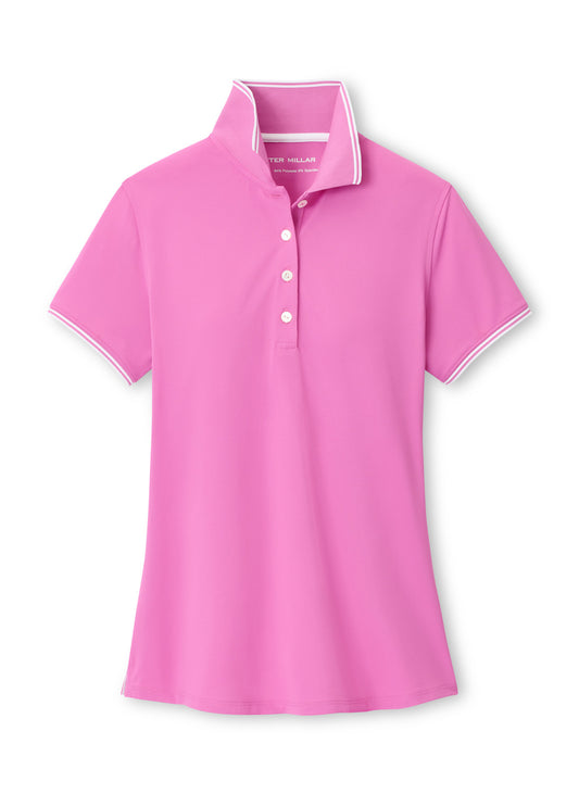LADIES CANTERBURY TIPPED SPORT MESH POLO
