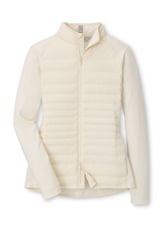 LADIES MERGE SEERSUCKER HYBRID JACKET