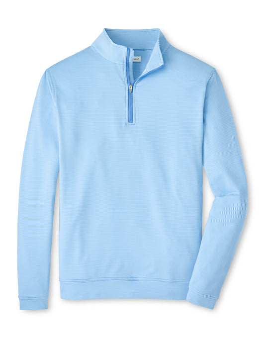 MENS SUGAR STRIPE PERFORMANCE QUARTER-ZIP