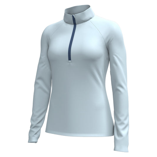 LADIES FUSION OTTOMAN QUARTER ZIP