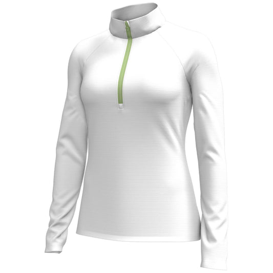 LADIES FUSION OTTOMAN QUARTER ZIP
