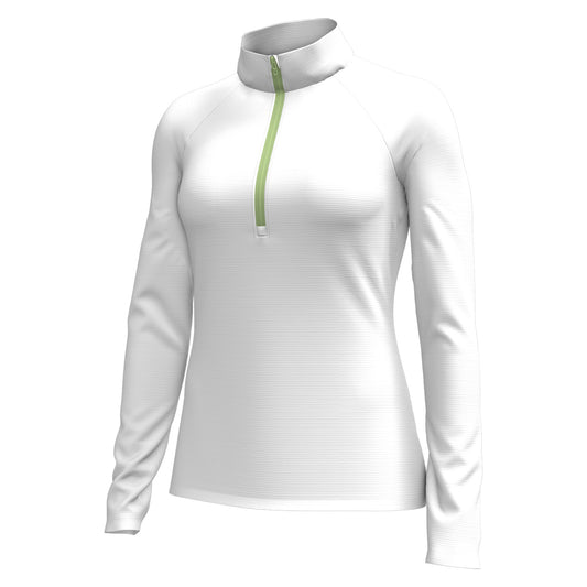 LADIES FUSION OTTOMAN QUARTER ZIP